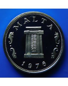 Malta 	 5 Cents	1976	 Proof - Ritual altar in the Temple of Hagar