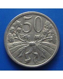 Czechoslovakia 50 Haleru km# 2 