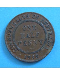 Australia  ½ Penny1938km#35 