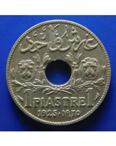Lebanon 	Piastre	1925	French Protectorate, high Qal. 