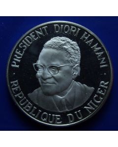  Niger 	 1000 Francs	1960	  -  Silver / Proof- President Diori Hamani / Independece