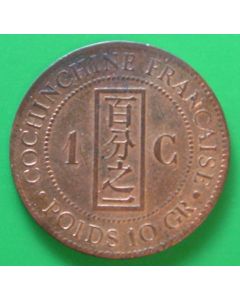 French Cochin China Cent1879Akm# 3 