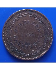 Saint Helena  km# A4½ Penny1821