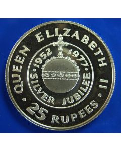 Seychelles 	 25 Rupees	1977	 Queen's Silver Jubilee - Silver