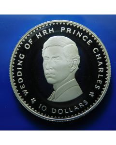 Fiji Islands 	 10 Dollars	1981	 Royal Wedding of Prince Charles and Lady Diana – Silver