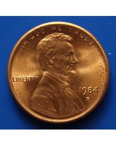 United States  Lincoln Cent 1984Dkm# 201b  
