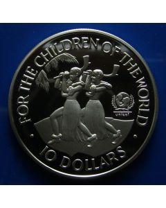 Fiji Islands 10 Dollars1997km# 85 UNICEF 