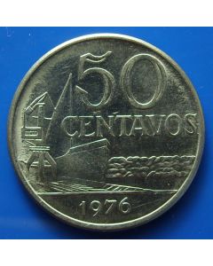 Brazil 50 Centavos1976km# 580b