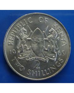Kenya	 2 Shillings	1969	 With Legend