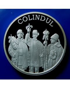 Moldova 	 50 Lei	2011	A groep of Carol Singers - Beautiful and SCARCE silver commemorative coin from Moldova in Proof condition. LOW MINTAGE 1000 ex ONLY.