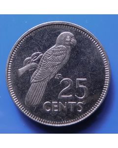 Seychelles 	 25 Cents	1992