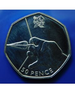 Great Britain  50 Pence	2011	 Archery – Silver