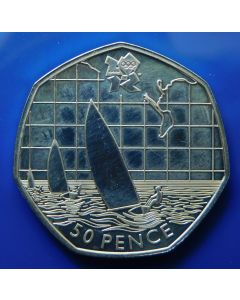 Great Britain  50 Pence  2011	 Sailing – Silver