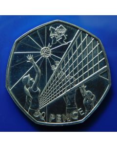 Great Britain  50 Pence  2011	 Volleyball – Silver