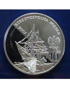 Poland 	 10 Zlotych	2007	 Artic Explorers, Henryk Arctowski & Antoni Bolesław Dobrowolski