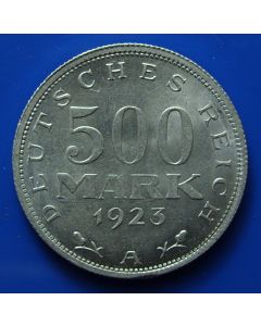 German, Weimar Republic  500 Mark 1923A km# 36 