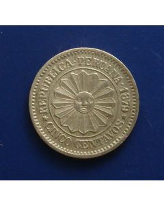 Peru  5 Centavos1879km# 197