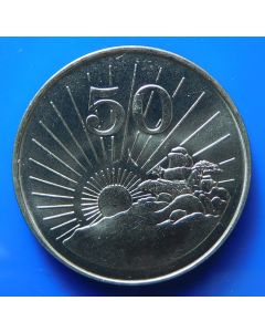 Zimbabwe 50 Cents1980km# 5  Schön# 59