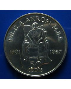 Ghana 	50 Cedis	1981	 Dr. C.A. Akrofi  M.B.E. - int. Year of Disabled  - Silver