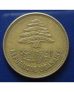 Lebanon 25 Piastres1952km# 16.1    Schön# 18a