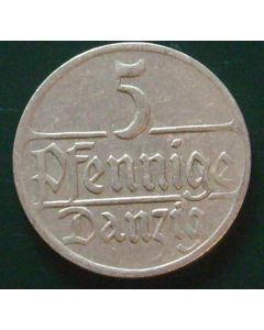 Danzig 5 Pfennig1923km# 142   Schön# 5