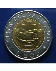 Vatican City  500 Lire1992 km# 241 