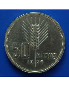 Turkey 	 km# 865    Schön# 371	 50 Kurus	1936