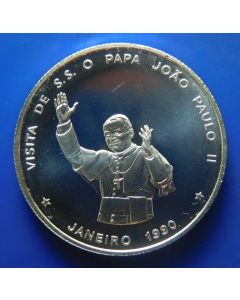 Cape Verde 	100 Escudos	1990	 Papal Visit