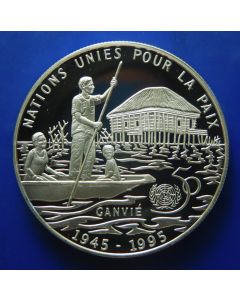 Benin	6000 Francs	1995	 50th Anniversary of the United Nations 