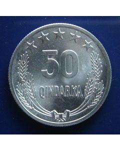 Albania   50 Qindarka1964km# 42    Schön# 42