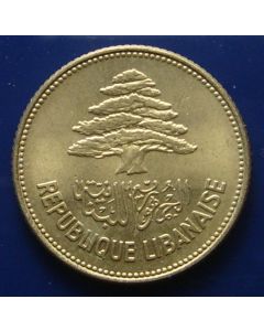 Lebanon 25 Piastres1952km# 16.1    Schön# 18a