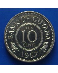 Guyana  10 Cents1967 km# 33   Schön# 3