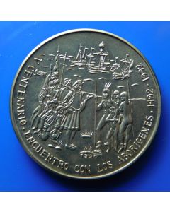 Carib.C.	 Peso	1990	 Encounter with Natives 