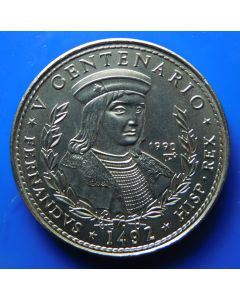 Carib.C.	 Peso	1990	 - King Ferdinand of Spain