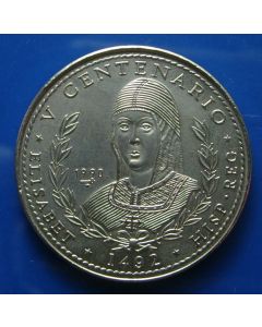 Carib.C.	 Peso	1990	 - Queen Isabella of Spain