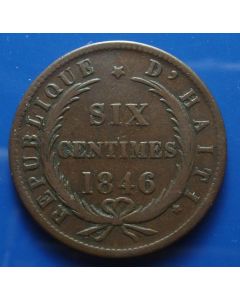 Haiti  6 Centimes1846 km# 28 