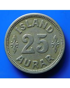 Iceland 25 Aurar1933km#2.1 Schön# 5