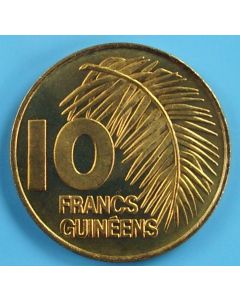 Guinea  10 Francs1985km# 52    Schön# 56