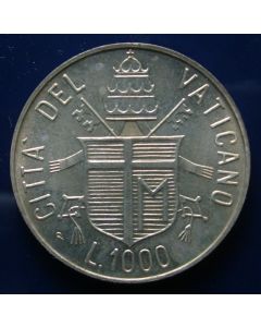 Vatican City  1000 Lire1984 km# 183  