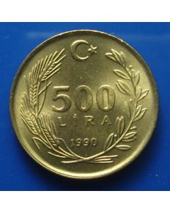 Turkey  500 Lira1990