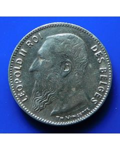 Belgium 	 50 Centimes	1909	 Des Belges  Silver
