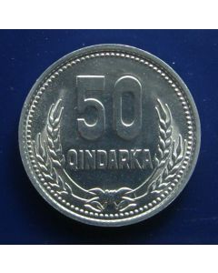 Albania   50 Qindarka1988km# 72    Schön# 68