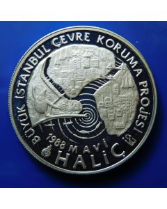 Turkey 	 20000 Lira	1988	 - Envirronmental Protection - Silver / Proof