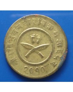 Nepal  2 Paisa1953km#710a 