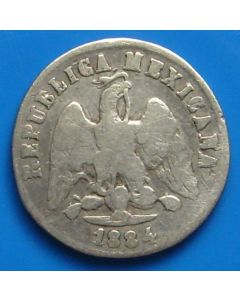 Mexico  10 Centavos 1884Go B km# 403.5