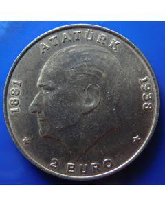 Turkey 	 500000 Lira	1998	 - Lira to Euro Transition - UNC