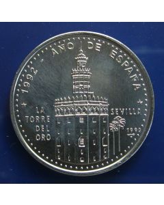 Carib.C.	 Peso	1992	 - Seville Tower of Gold – unc