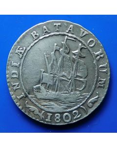 East Indies / Batavian Republic 1/4 Gulden1802 km# 81 Scholten # 492