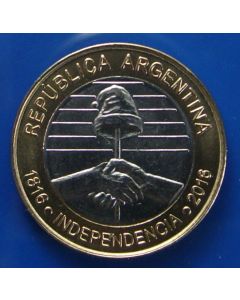 Argentina  2 Pesos2016km# 184 - unc