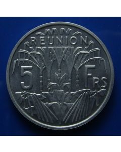 Reunion  5 Francs1955 km# E5 Essai***